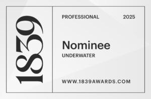 Image showing a Nominee Award Badge from 2025 Photographer of the year photo contest by 1839 Awards
